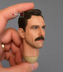 1/6 Male Head Sculpt w/ Mustache For 12″ Hot Toys Worldbox JX ZY Toys Figure USA