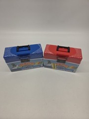 Fisch 4-Pack Microfigure Tacklebox, Red And Blue Box