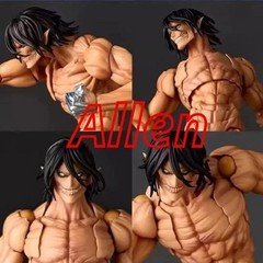 New Revoltech Amazing Yamaguchi Eren Jaeger Attack on Titan Action Figure Anime