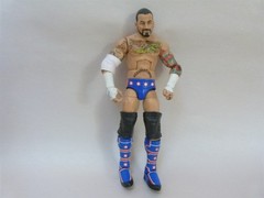 RARE 2012 Mattel WWE Elite Collection Series 20 CM Punk Figure Blue Shorts 7″