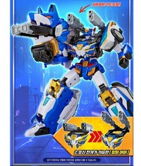 SAMG Metal Cardbot W Bluecop W Transforming Robot Figure Car Korean Animation