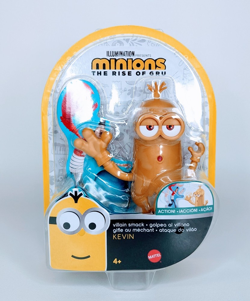 Minions Kevin Villain Smack Rise of Gru Mattel Push Action Figure Toy – NEW
