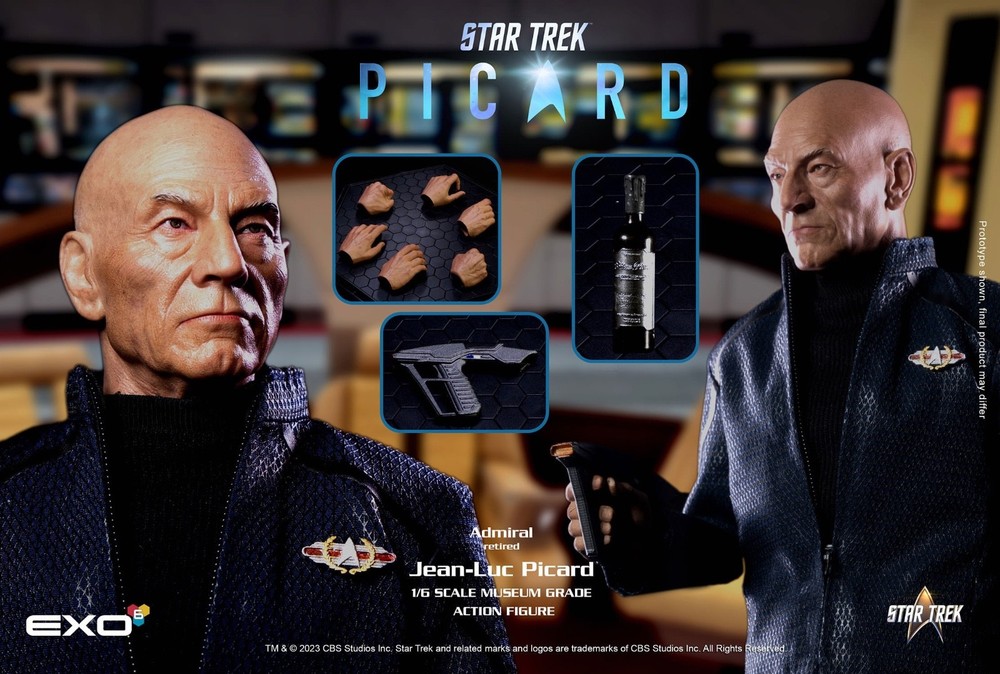 EXO-6 Star Trek 1/6 ADMIRAL JEAN-LUC PICARD – factory sealed – US Seller
