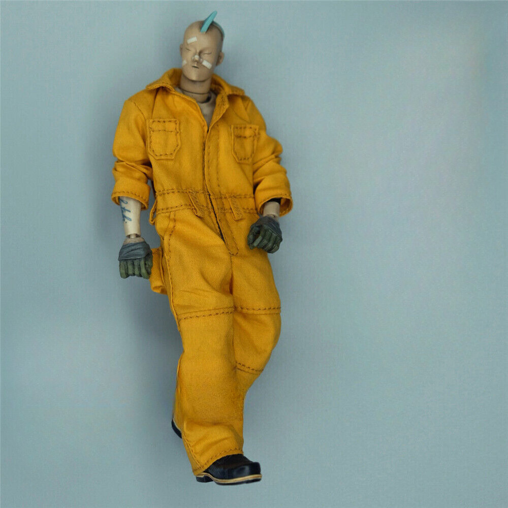 1:12 Scale Overalls Uniform Clothes for 6″ Male Action Figure Body Toys