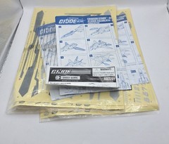 G.I. Joe Vehicle SILENT STRIKE Skystriker Blueprints & Stickers Set Of 2