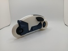 Retro Lightcycle white for Vintage Tron action figures and light cycle toy