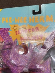 NEW SEALED IN PACKAGE PEE-WEE HERMAN WITH HIS FAMOUS SCOOTER AND FAVORITE HELMET