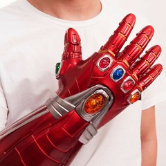 Iron Man Avengers Infinity War Costume Gauntlet Glove w/Removable LED Stone