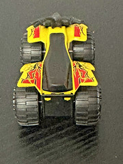Turbo Wheels Yellow ATV Quad Runner Die-cast & Plastic toy model EX 500 3.25″x2″