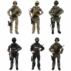 1/6 Military Army Combat Swat Police Soldier ACU Suit Figure Model Action Toys