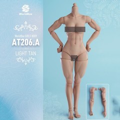 US Worldbox AT206B 1/6 Female Muscle Joint Body 27cm Pale Soldier 12″ Figure
