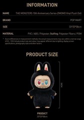 Genuine Pop Mart The Monsters Labubu 10th Anniversary ZIMOMO Giant Plush Doll