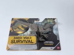 Jurassic World Survival Frenzy Pack Velociraptor Dinosaur Figure Toy Mattel