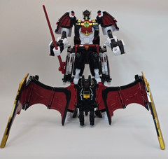 Metal Cardbot W Bloodwing Bat Ambulance Transformer Robot Korean Toy