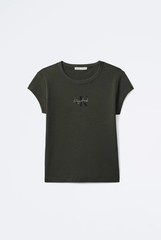 Jung Kook for Calvin Klein Monogram Baby Tee Black Brand New with Tag Size Small