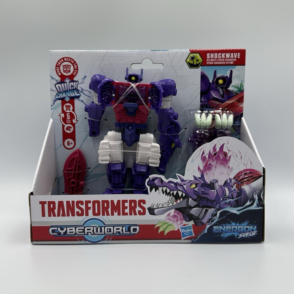 Transformers Cyberworld Shockwave Energon Surge Ultimate Cyber Changer NEW