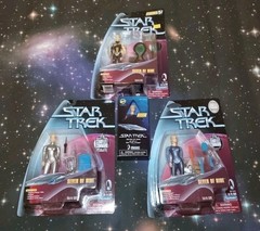 Playmates Star Trek Voyager Seven Of Nine 7of9 Action Figures Lot (4 Complete)!
