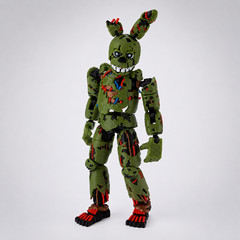 FNAF Springtrap Freddy Fazbear 3D Printed Action Figure Collectible Toy