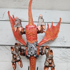 Mega Bloks Dragons Metal Ages Odaku Armory Slann Dragon 12″ Long Figure Read