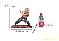 Shaolin Monk Chinese Kung Fu MARTIAL ARTS Figurines Statue Model Ceramics Gift