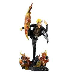 30Cm Anime One Piece Figure Kick the Leg Sanji GK Statue Action Figures Doll Col