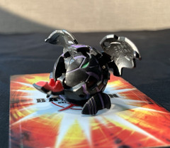 RARE Bakugan B1 Darkus Tuskor 600G Black RARE VHTF