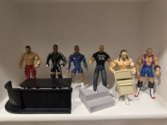 WWE Deluxe Aggression Lot of 6 Figures with Accessories Jakks Pacific Figures