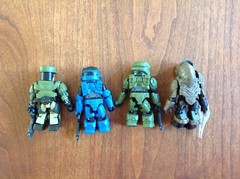 Halo Minimates Series 1 SGT Johnson Blue Spartan CQB Master Chief Rare Arbiter