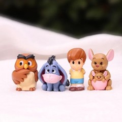 10pc Cartoon Bear & Friends Figurine Set — Kids Collectible Toy — New