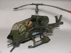 VINTAGE 1983 HASBRO G.I. JOE CHOPPER BATTLE: DRAGONFLY VS COBRA F.A.N.G.
