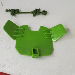 1989 TMNT Crazy Artillery Trash Can Double Barreled Plunger Retrocatapult Parts