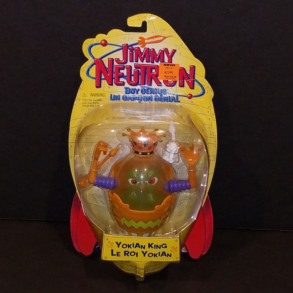 Jimmy Neutron Boy Genius Yokian King Action Figure 2001 Mattel Alien Nickelodeon