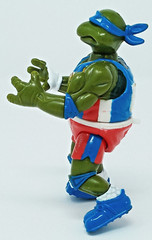 Leonardo 1992 Track n Field Leo 4.5″ Figure original Playmates tmnt