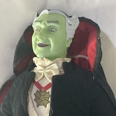 The Munsters Plush Grandpa Munster Doll 16 Toy Works TV Show Vampire Vinyl Head