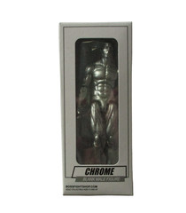 Chrome Vitruvian HACKS Blank Male Action Figure 3 3/4″ Boss Fight