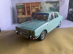 Hillman hunter (Paykan Javanan )toys 1/18 , Hard plastic Turquoise Color Loose