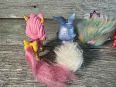 Disney Princess Palace Pets Figure Toy Furry Tail Crown Lot of 6 Cats Bunny Pony