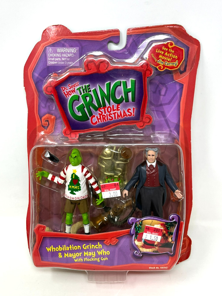 How The Grinch Stole Christmas Whobilation Grinch & Mayor Who Playmates