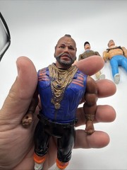 1983 Lot Of 2 The A-Team Murdoch Mr T John Hannibal Smith 6 Inch Figures A Team