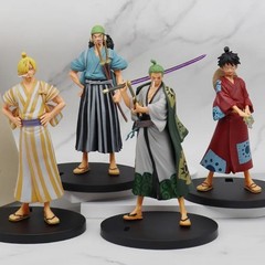 18cm One Piece Luffy Zoro Sanji Usopp Figure Anime PVC Action Figure Model Toy
