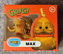 Set Of 4 Mini Tubbz Rubber Ducks Grinch, Santa Costume Grinch,Cindy-lou Who,Max