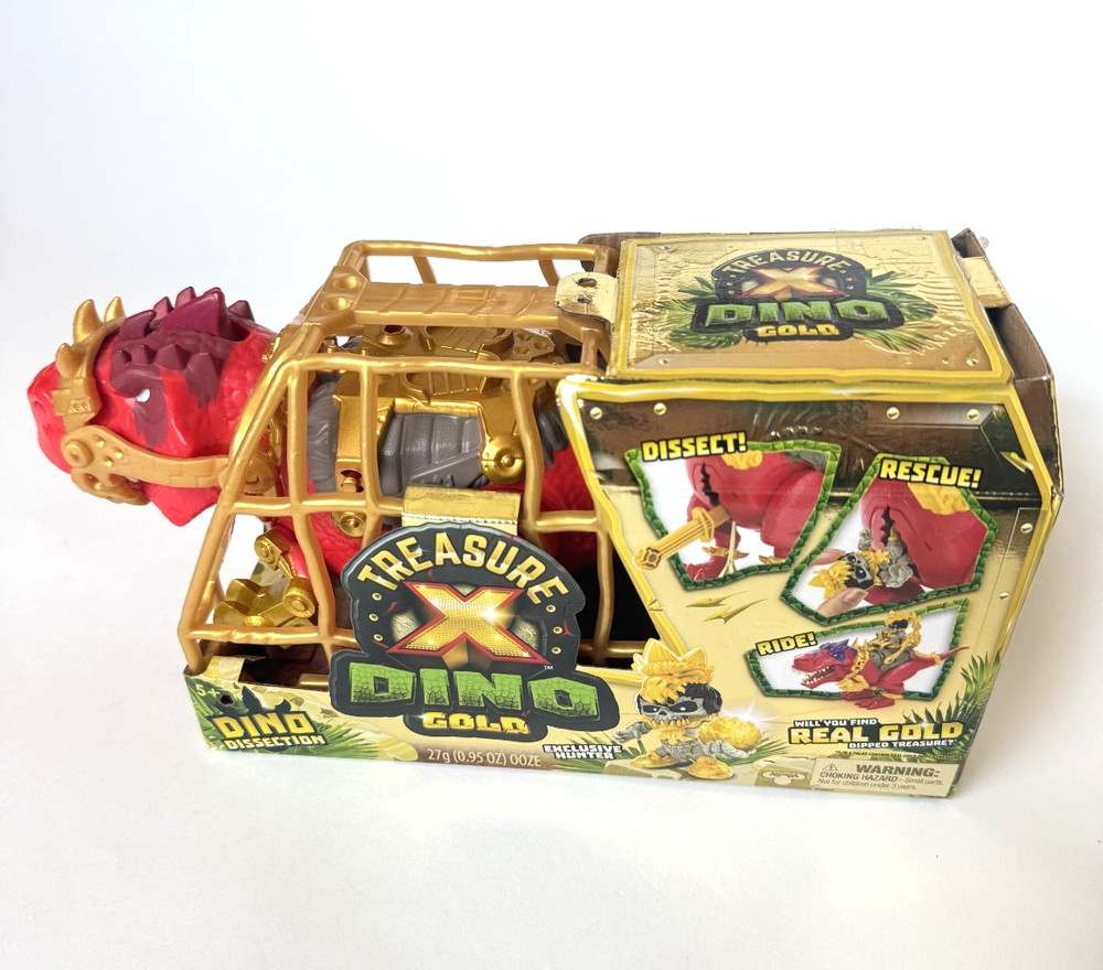 Treasure X Dino Dissection Gold Red NEW in Box Exclusive Hunter Dinosaur Toy Kid
