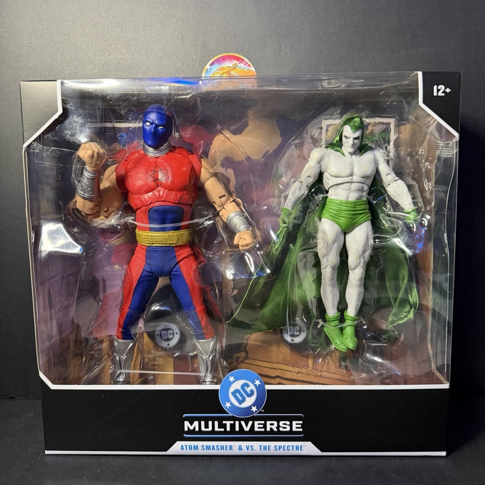 NIB IN HAND McFarlane DC Multiverse 2 Pack Atom Smasher vs The Spectre