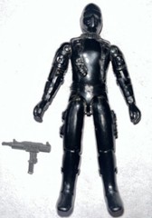 VTG Hasbro 1983 G.I. Joe Snake Eyes-Swivel Arm-Figure w/Battle Gear Uzi-LOOK!