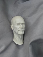 Unpainted 1/6 Bryan Cranston Skinhead Head Carved Fit 12in Action Figures