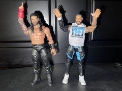 WWE Elite Basic Figure Lot Jey Uso & Roman Reigns Mattel Loose Bloodline