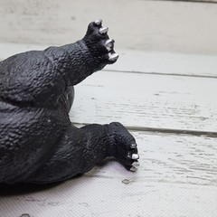 Soft Rubber Stuffed Godzilla Third Party Figure 6″ Orange Blue Spikes Read