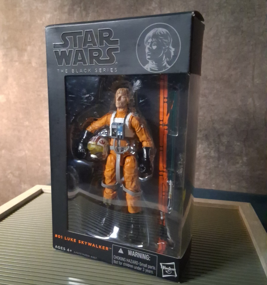 Star Wars The Black Series 6″ inch Luke Skywalker X-Wing Pilot # 01 Orange Line