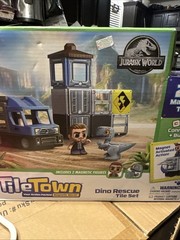 Tile Town Jurassic World Dino Rescue Magnetic Tiles Playset