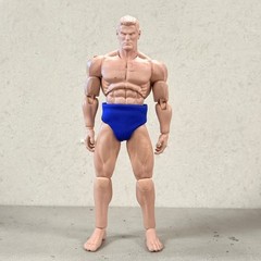 PB-UW-NAV: 1/12 scale Fabric Navy Blue trunks for 6″ action figure (No figure)